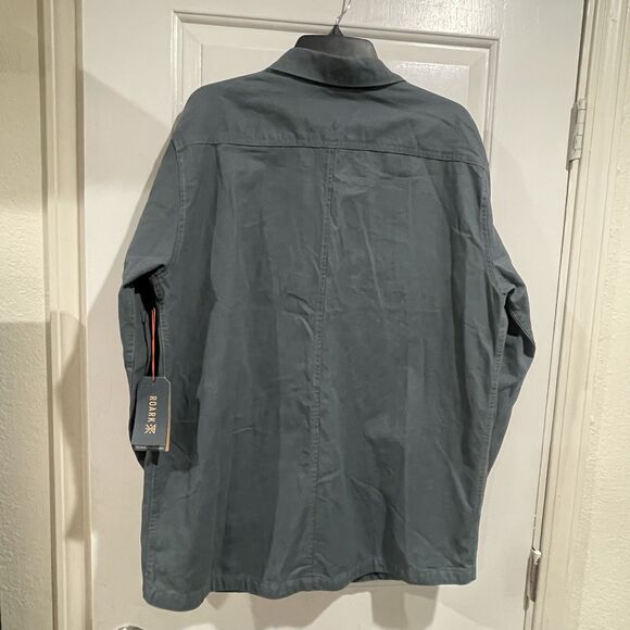 Roark The Artifacts of Adv. Embroidered Shirt Jacket Size L 100% Cottonn Flawed - Picture 10 of 10